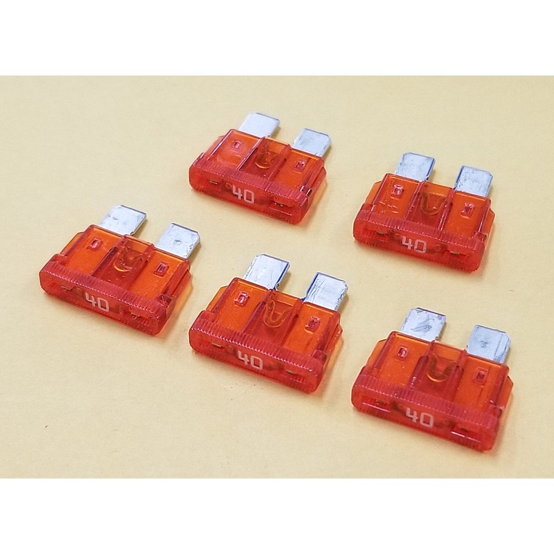ATC40-5, Bussmann ATC Type Automotive Blade Fuses Lot of 5 ~ Orange