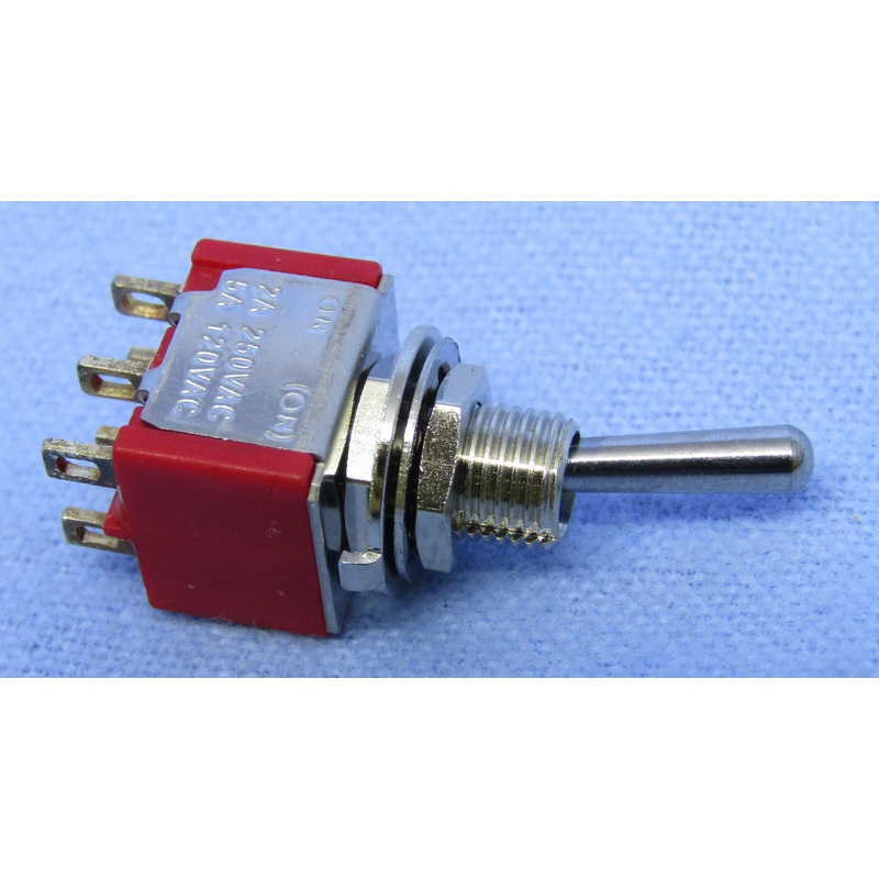 Philmore # 30-10014 DPDT ON-(ON) Mini Toggle Switch 5A@120V/28V DC