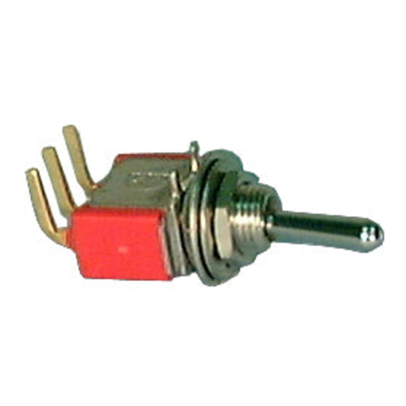 Philmore 30-20006 SPDT ON-(ON) Right Angle PC Mount Mini Toggle 5A@120V AC/28VDC