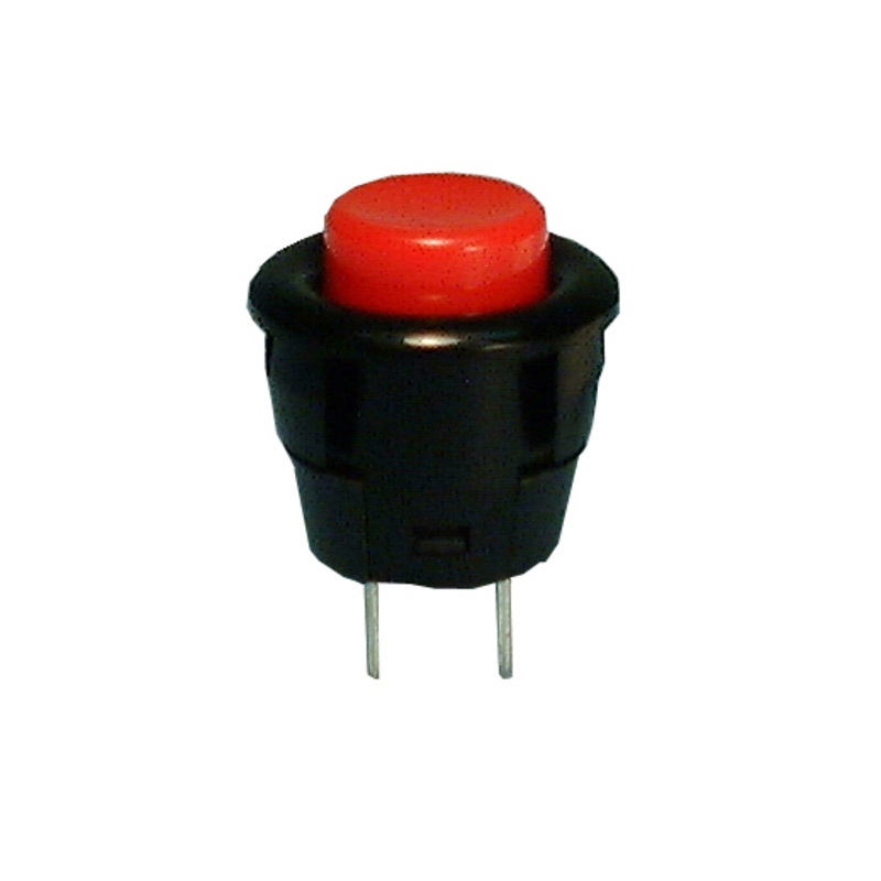 Philmore 30-2295 SPST OFF-(ON) Momentary ON Round Snap In Red Push Button Switch