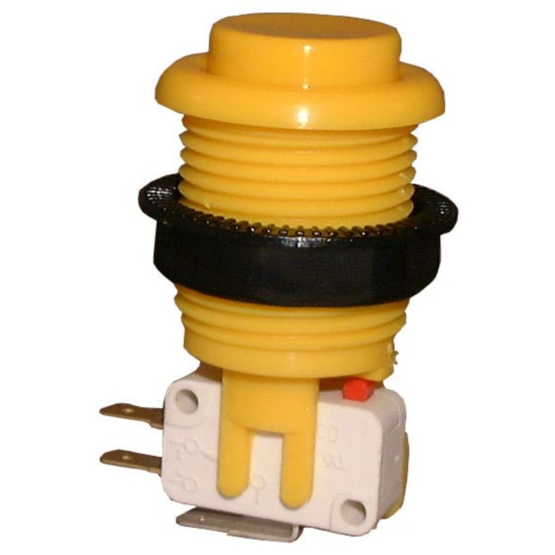 Philmore 30-785 Arcade Video Game Button with Momentary Switch – YELLOW