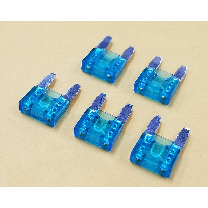 Philmore 64-6015 15A 32V ATM Mini Blade Automotive Fuses Blue, 5 pack