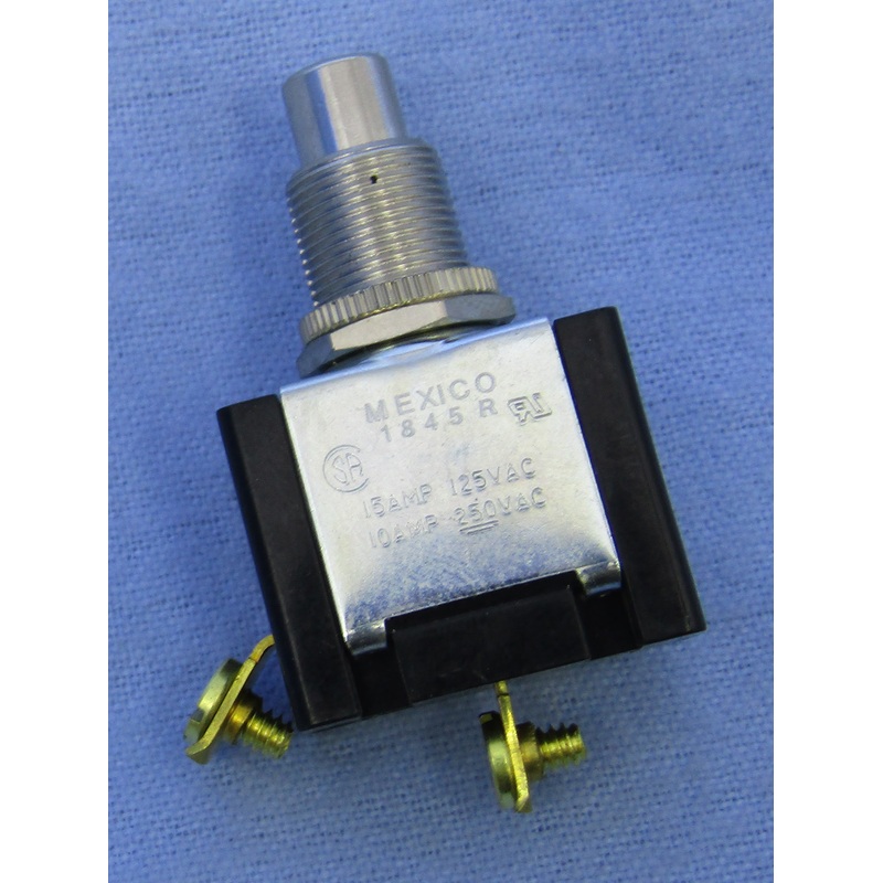 Philmore 30-14455 SPST ON-OFF Heavy Duty AC Push Button Switch 15A @ 125V AC