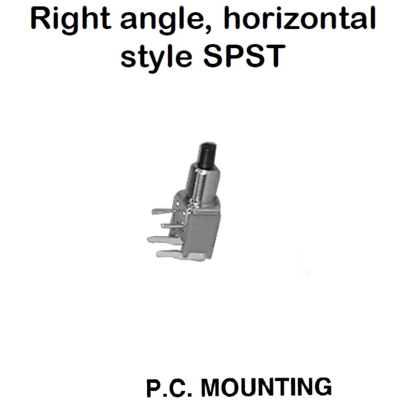 Philmore 30-20500 SPST OFF-(ON) Momentary ON Push Button Switch, Right Angle