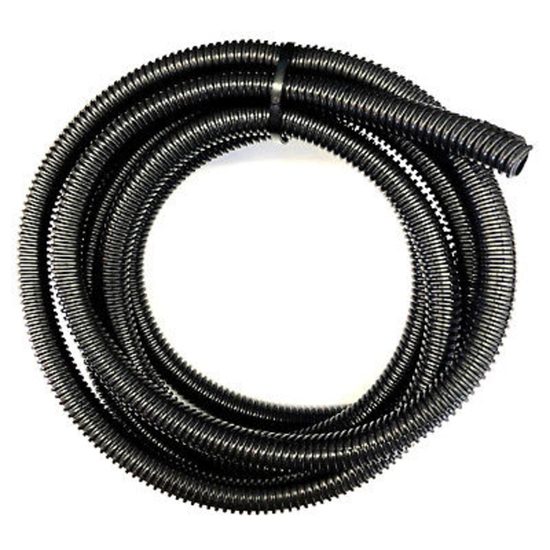 10 Foot Black Split Loom 5/8” Diameter Flexible Convoluted Tubing