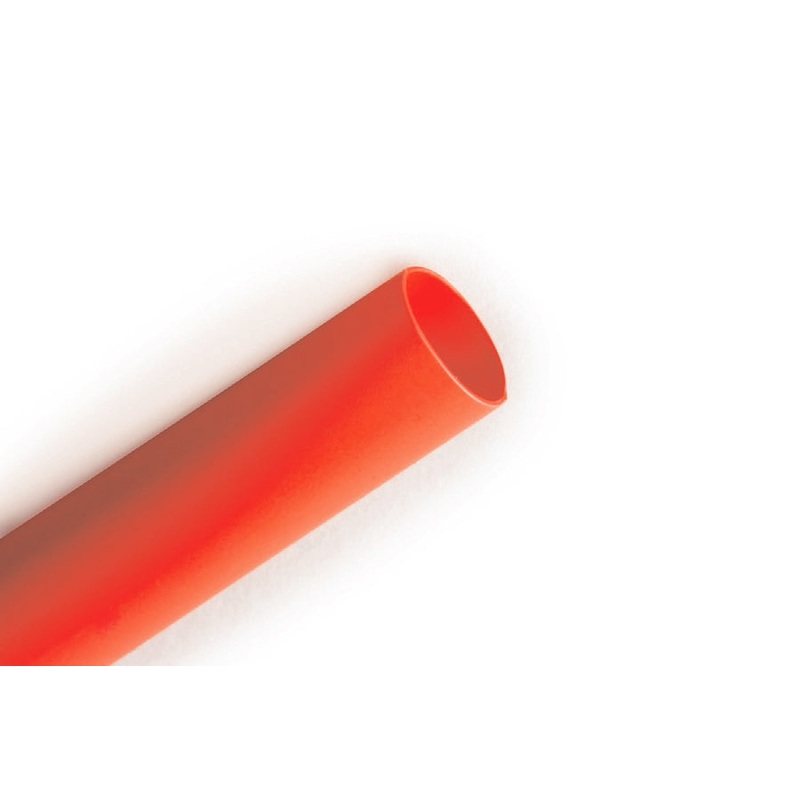 3/64″ Red 4′ Length of 2:1 Shrink Ratio, 3M FP301 Polyolefin Heat Shrink