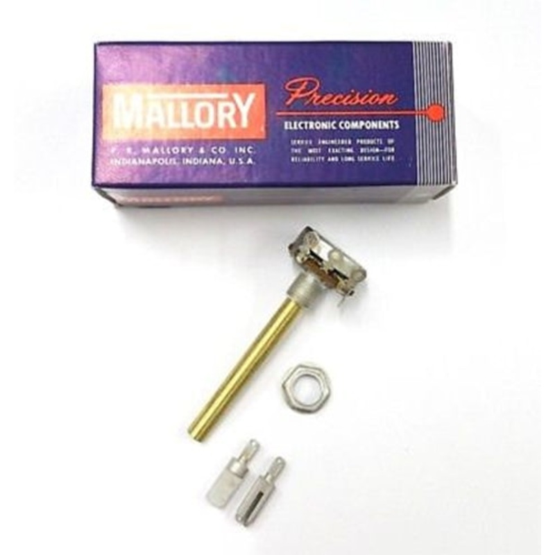 Mallory U52 1 Meg Ohm, #2 Reverse Audio Taper Potentiometer ~ Midgetrol 1M