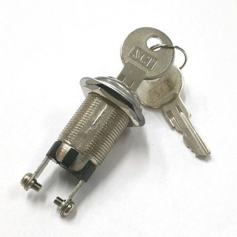 Philmore 30-1197 SPST ON or OFF Position Key Switch with # A2213 Metal Keys