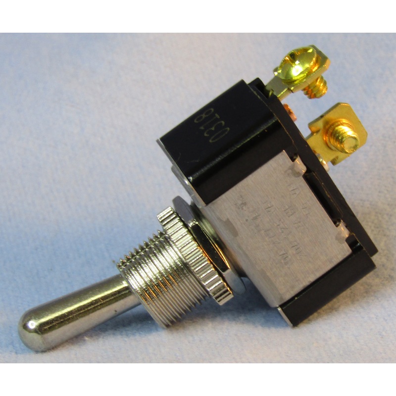 30-355, Philmore SPST OFF-(ON), Heavy Duty Bat Handle Toggle Switch 20A@125V AC