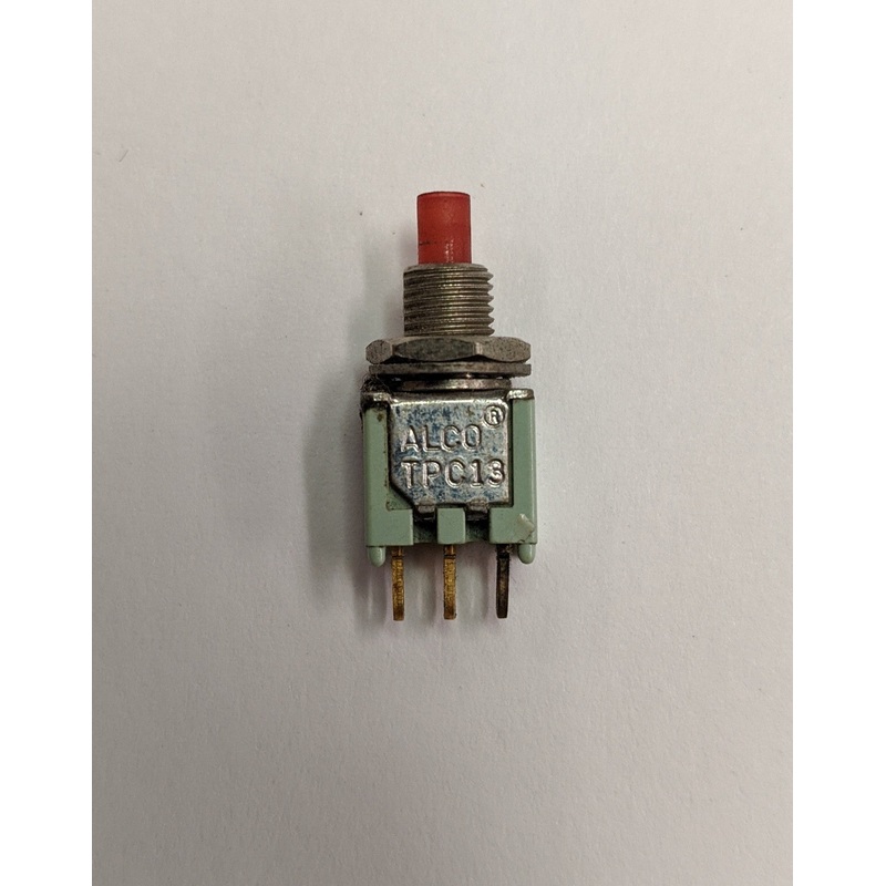 Alco TPC13C2 ON-(ON) DPST Momentary Push Button Switch .4VA 20VDC