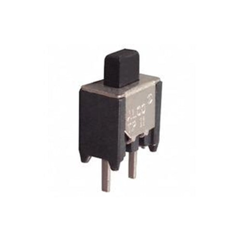 Alcoswitch TP11CGPC0, SPST OFF-(ON) Momentary, PC Mount BLACK Push Button 0.4VA