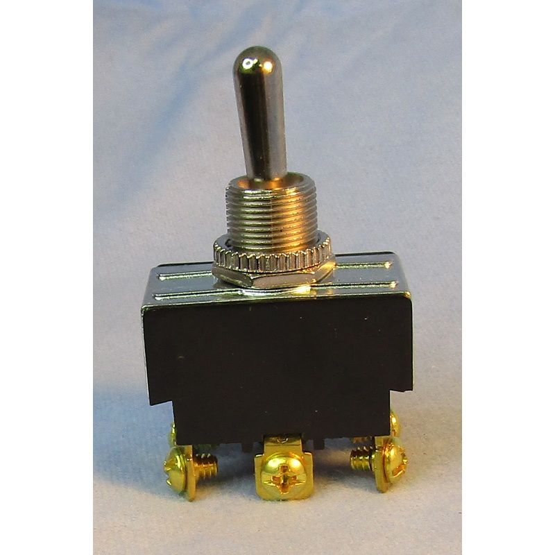 Philmore 30-046 DPDT ON-ON, Heavy Duty Bat Handle Toggle Switch 20A@125V AC