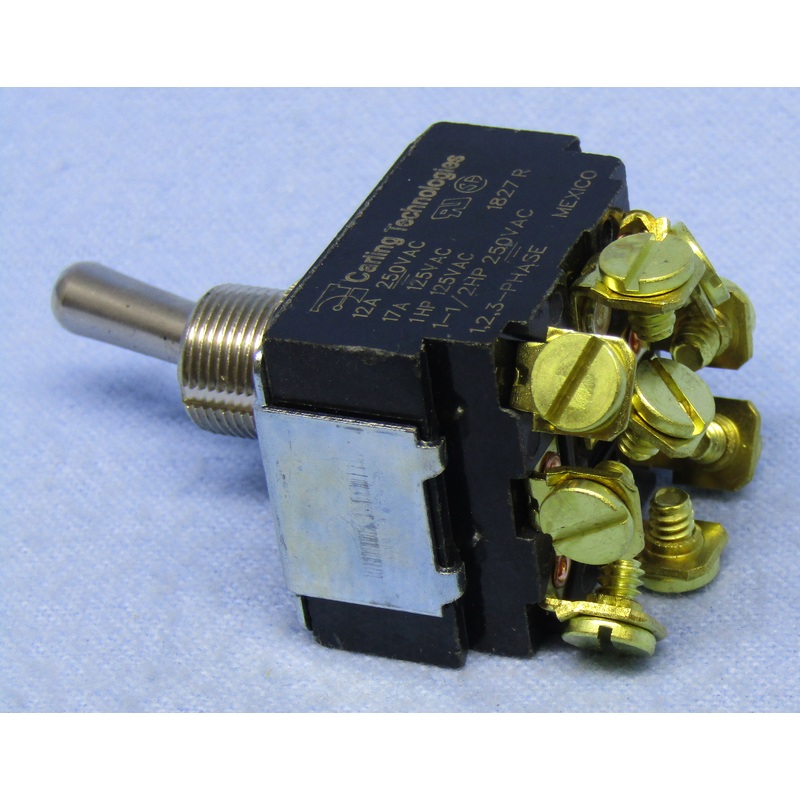 Philmore 30-10240 3PDT ON-OFF-ON Heavy Duty Bat Handle Toggle Switch 17A@125V AC