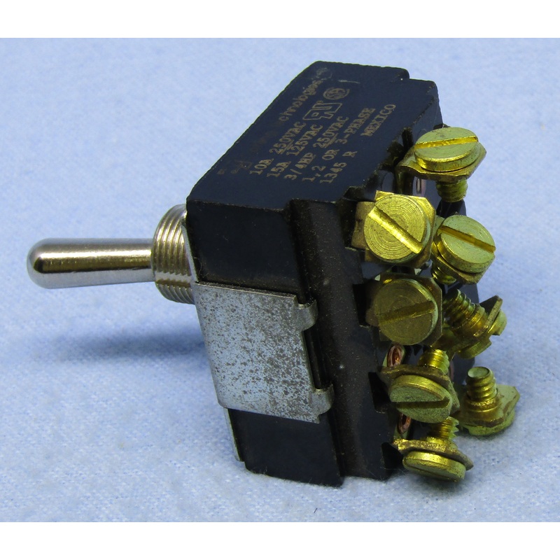 Philmore 30-10245 4PST ON-OFF Heavy Duty Bat Handle Toggle Switch 15A@125V AC