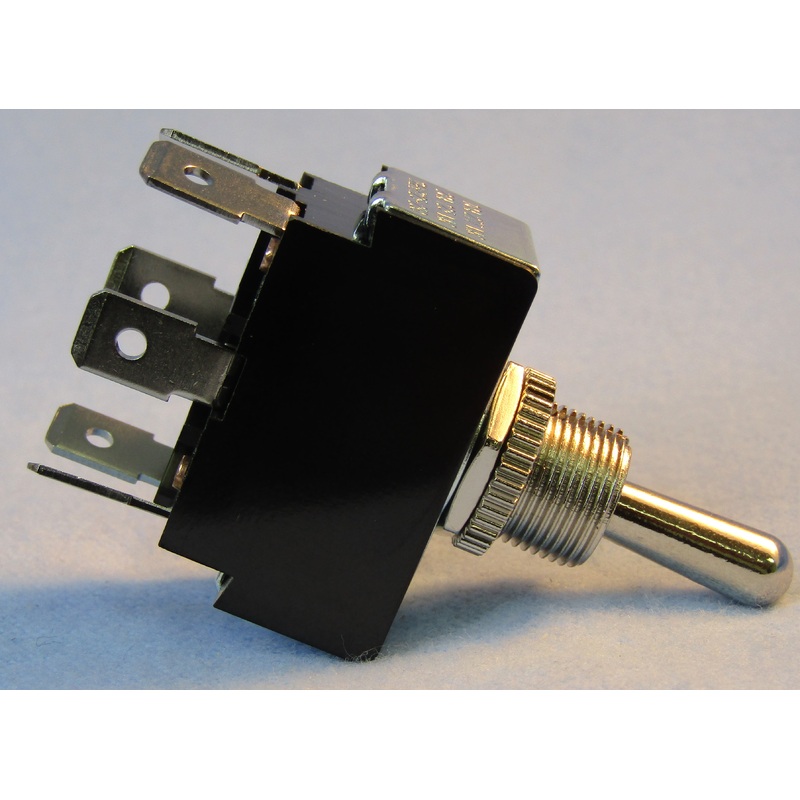 Philmore 30-330 DPDT (ON)-OFF-(ON), Heavy Duty Bat Handle Toggle 20A@125V AC