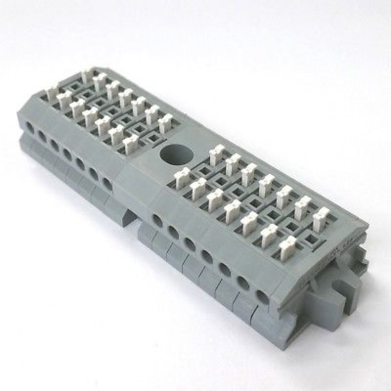 Sato Parts # ML-1700-A-14P 14 Position Screwless Terminal Block ~ 10A 300V