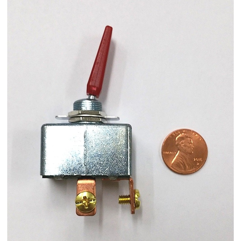 SPST ON – OFF 50A 12V DC, High Current Automotive Red Toggle Switch (232730)