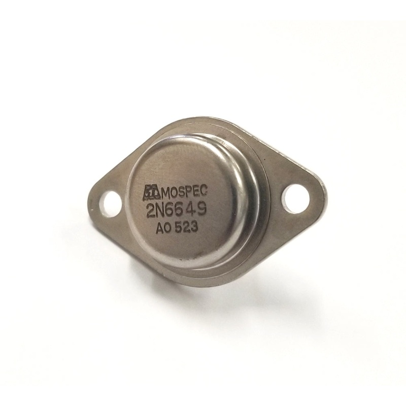 2N6649 Mospec PNP High Gain Darlington Transistor, TO-3 Case 10A @ 60V NOS