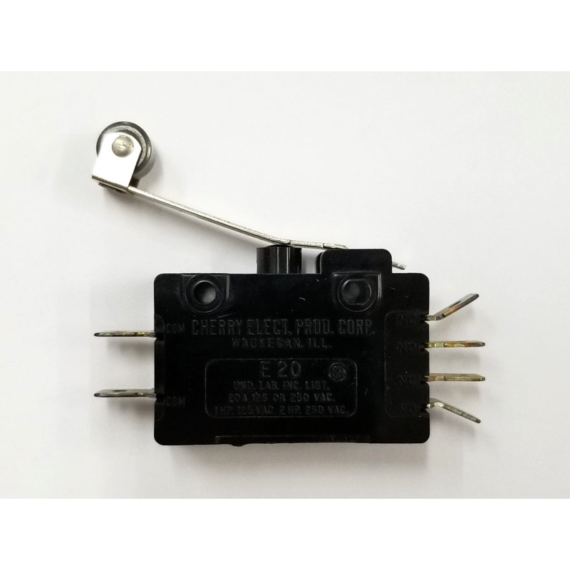 Cherry Switch E20-00K DPDT ON – (ON) High Force Roller Lever Switch, 20A @ 250V
