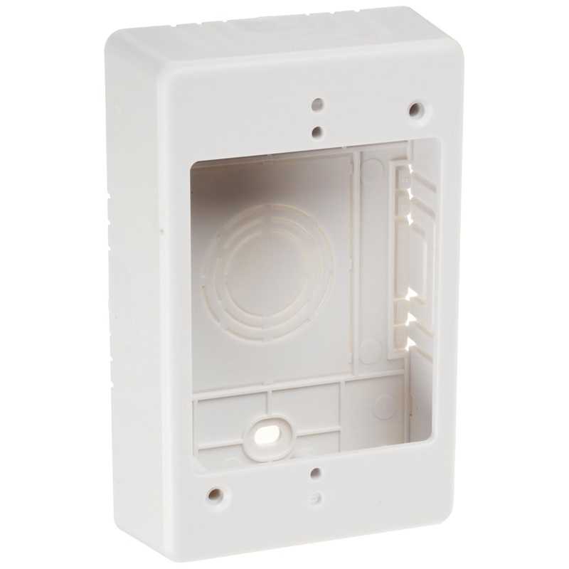 HT-TSRW-JB1  Hellermann Tyton TSRW-JB1 Single Gang Junction Box, 1-1/4″ Deep, PVC, White