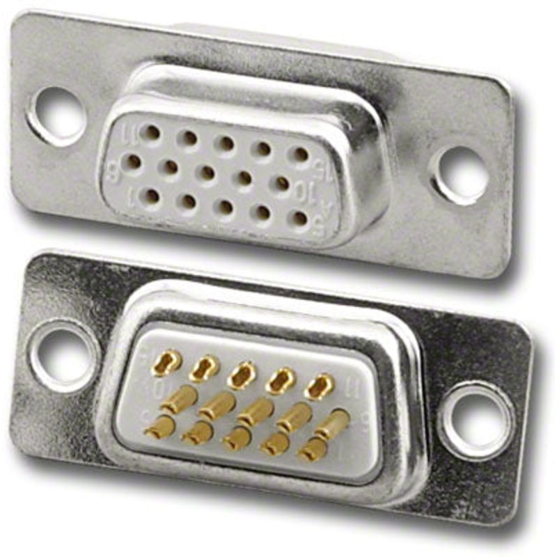 Pan Pacific DHS-15S, 15 Pin Female High Density D-Sub Solder Type Connector