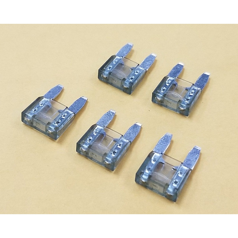 Philmore 64-6002 2A 32V ATM Mini Blade Automotive Fuses, Grey, 5 pack