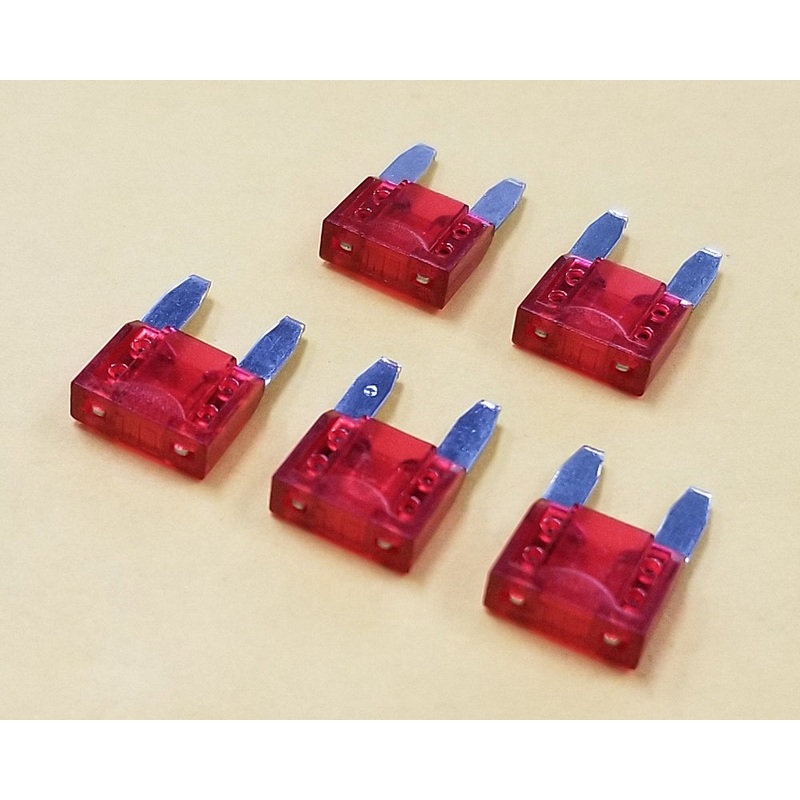 Philmore 64-6010 10A 32V ATM Mini Blade Automotive Fuse, Red, 5 pack