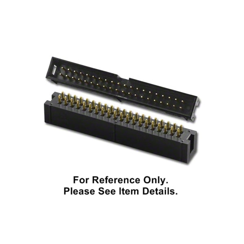 SBH-40S, 40 Pin 0.1” (2.54mm) Pin Spacing Straight PC Mount Male Box Header