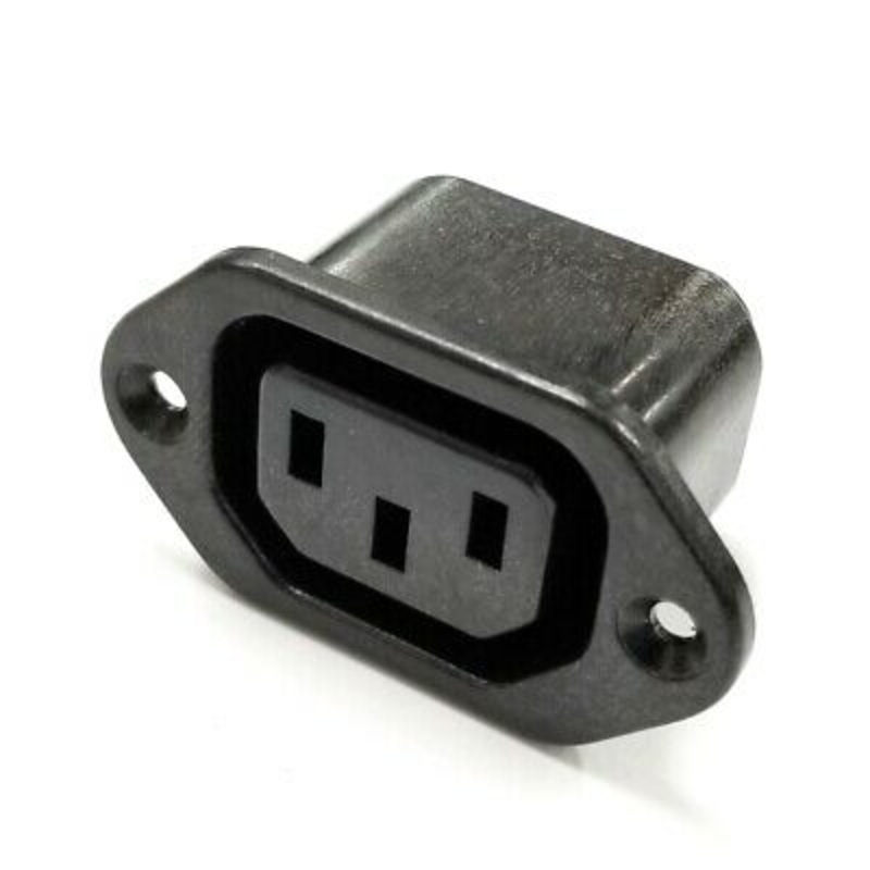 Switchcraft # EAC-305 Female Panel Mount Connector 6A @ 250V AC, IEC320 Type