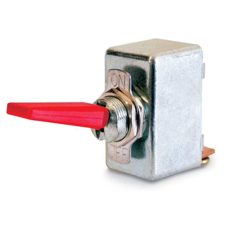 30-12245 Philmore High-Current Auto Toggle Switch,SPST,ON-OFF,Chrome