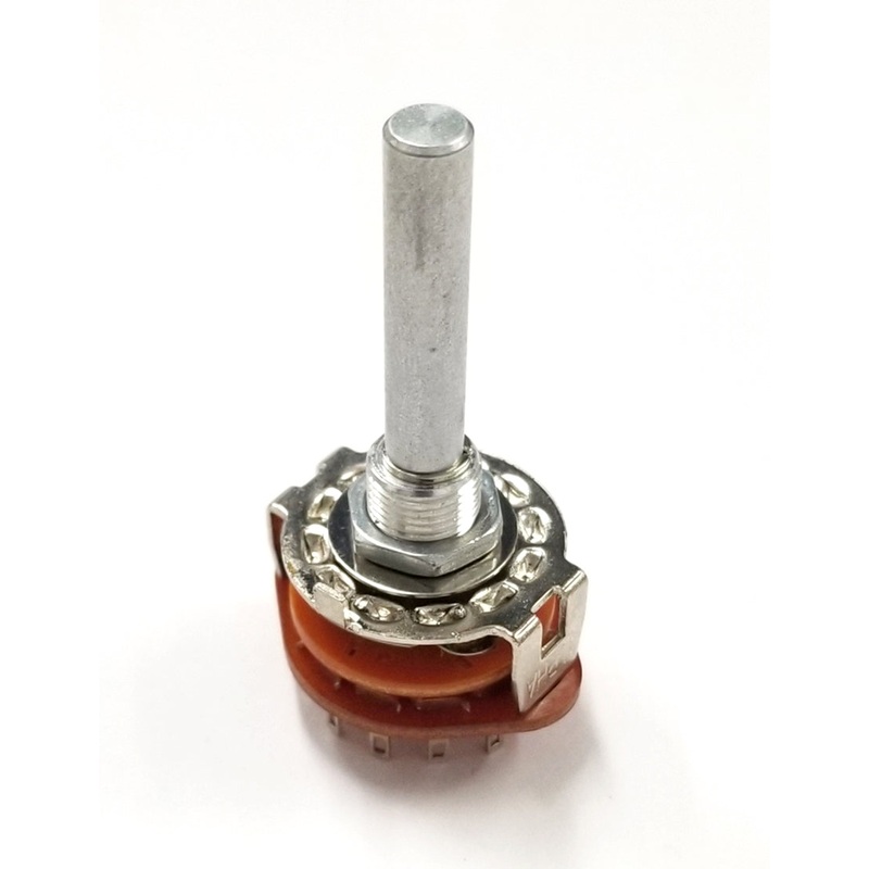 30-15206, Philmore 2 Pole 6 Position Shorting Rotary Switch ~ 0.3A @125V AC