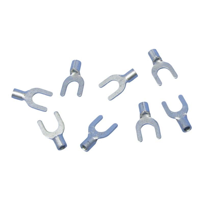65-2046, Philmore #10 Spade Non-Insulated Crimp Terminals for 16-14 AWG 15pk