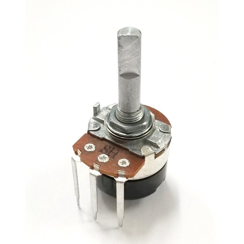 PC365, Philmore 100K Ohm Audio Taper Potentiometer w/Switch 24mm ~ 1/4″ D Shaft