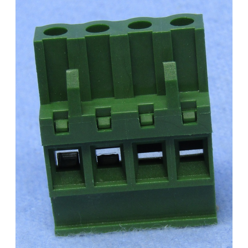Philmore 13-2504, 4 Position Vertical Female Euro Mag DePluggable Terminal Block