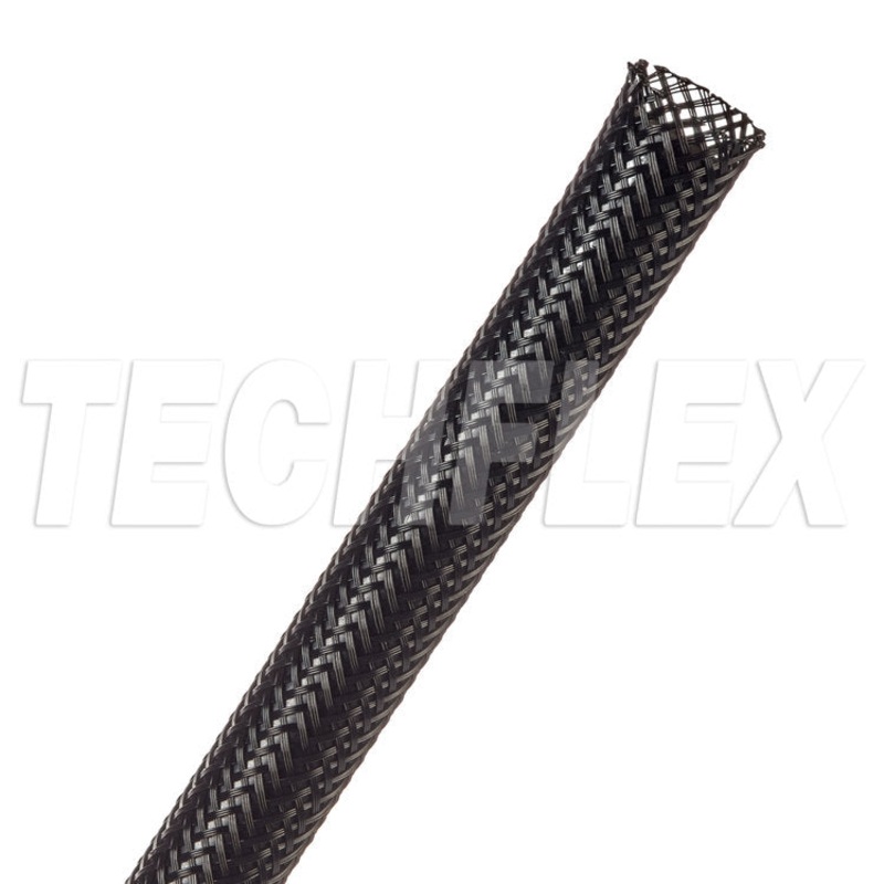 PTN0.38BK-125FT Flexo PET – 3/8″ (9.53mm) Expandable Sleeving, 125ft, Black