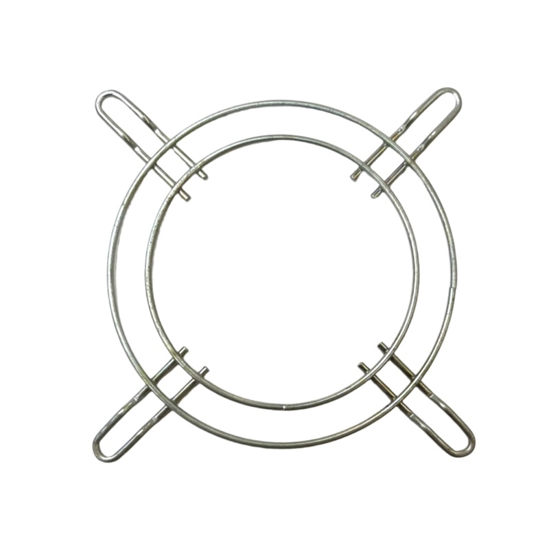 XSG3R, Round Grill for 80mm (3.1″) Size Box Fans ~ Chrome Wire