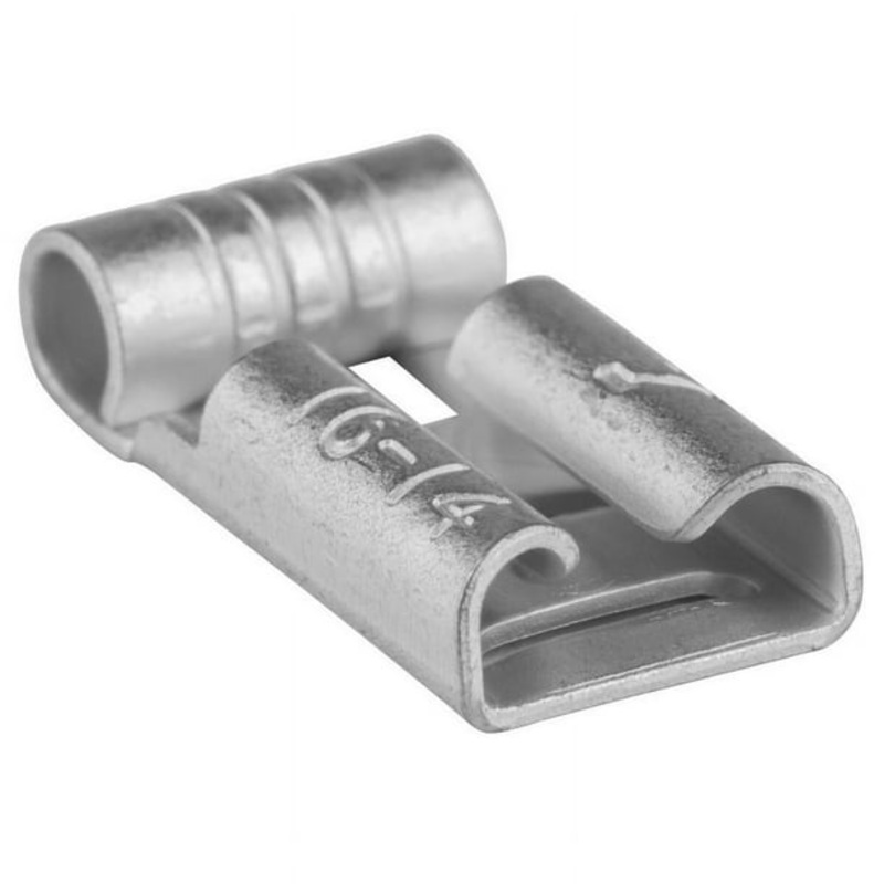 76-FT16 NTE Flag Terminal Non-insulated 16-14awg .250″ Crimp On