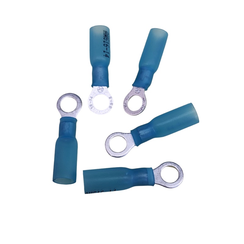 MVO 770208L 16-14awg #10 Ring Terminal Heat-Sealed 5pk