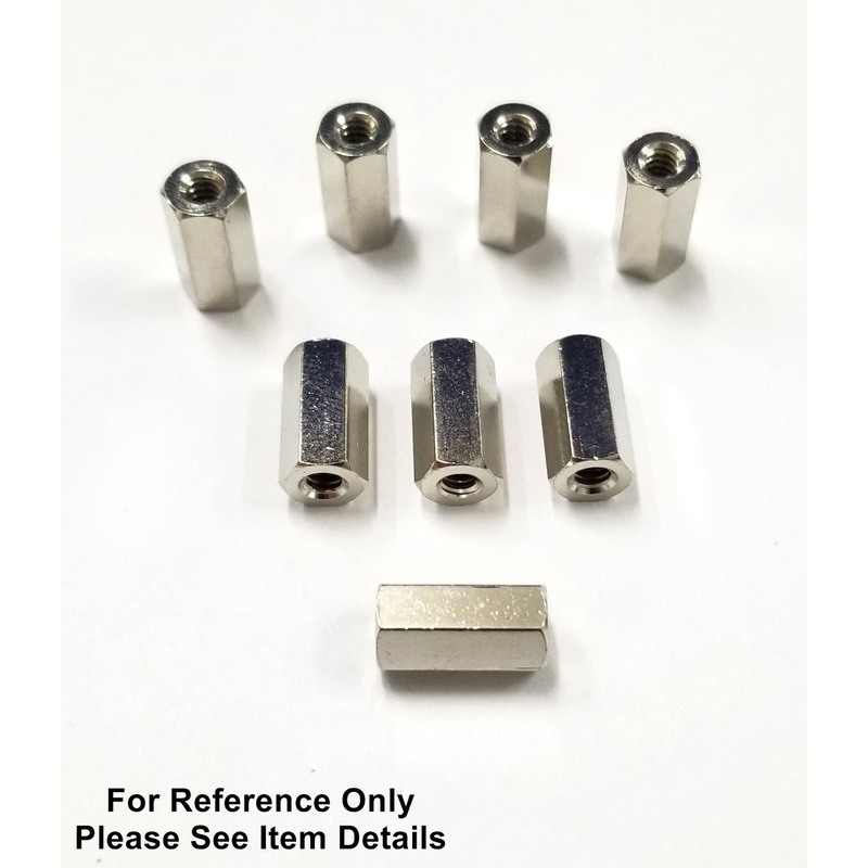 Philmore 10-1110, 4-40 x 1/4″ Threaded Brass Hex Spacers – 8 Pack