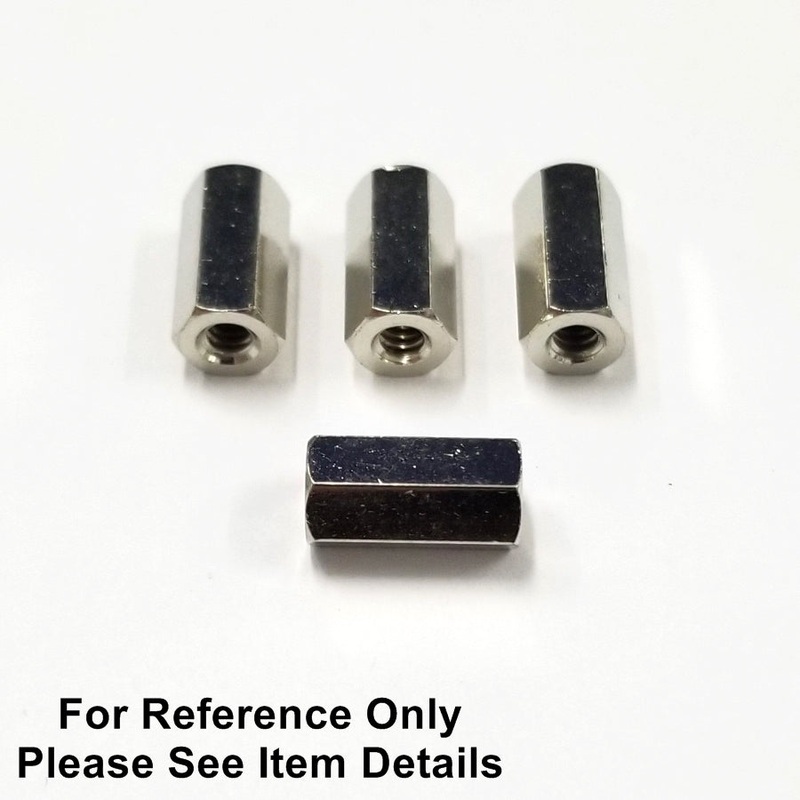 Philmore 10-1140, 6-32 x 1.0″ Threaded Brass Hex Spacers – 4 Pack