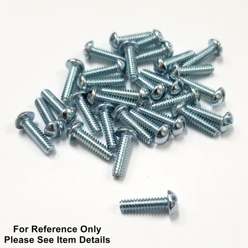 Philmore 10-462, 6-32 x 1/4″ Round Head Steel Machine Screws – 30 Pack