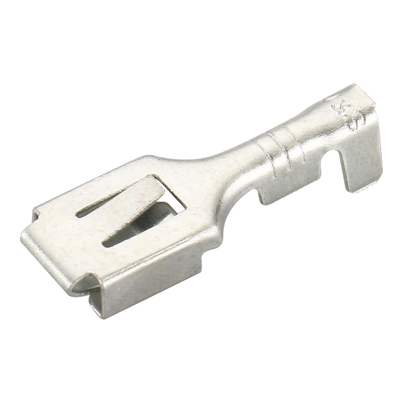 550-10 1/4″ Terminal Female Spade Connector Non Insulation 6.3mm Metal Crimp