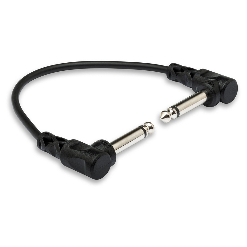 CFS-106, Hosa Guitar Pedalboard Patch Cable, Right Angle to Right Angle, 6 inch