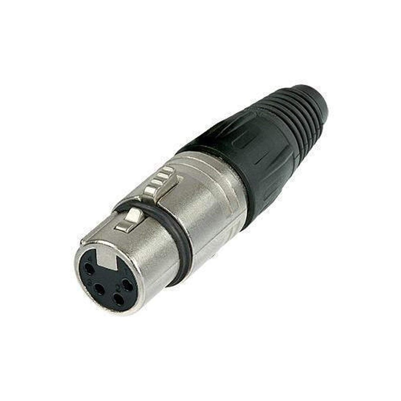NC4FX, Neutrik 4 Pin XLR Female Cable Connector