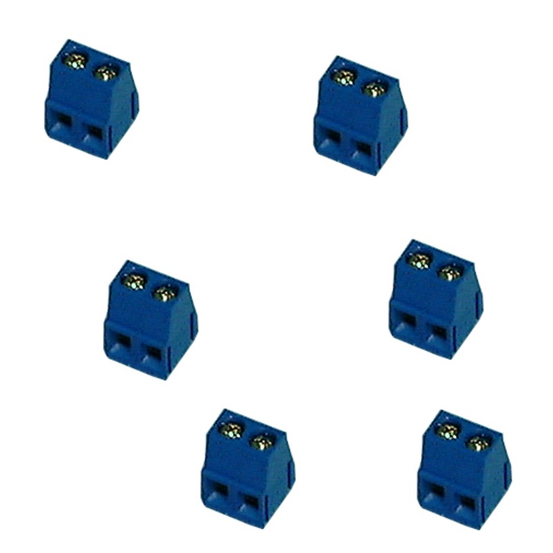 Philmore # TB142 2 Position Horizontal (Right Angle) Terminal Blocks ~ 6 Pack