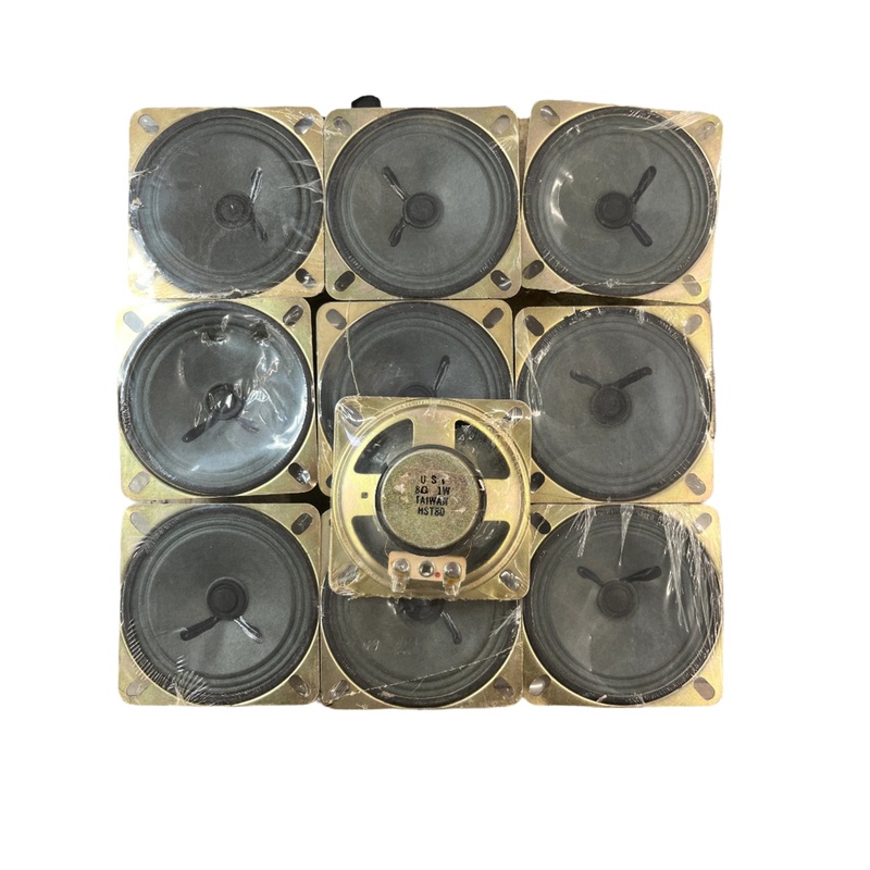 TS27MV-10pk, MVO 10 Pack of 3.0″ Round, Square Flanged Speaker, 8 Ohm 1 Watt
