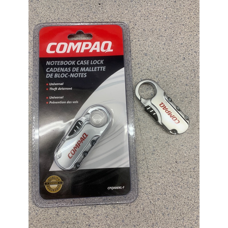 Compaq # CPQ006Nl-F, Notebook Case Lock or Luggage Security Lock