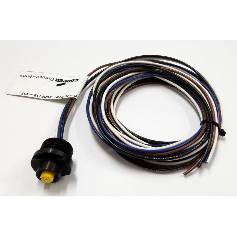 Cooper Crouse-Hinds # 5000118-437 4 Conductor Female Pigtail Cable, 5A @ 300V