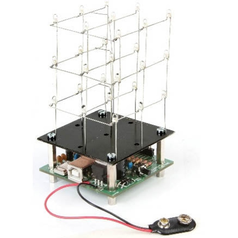 MK193 – LED CUBE 3D W/27LEDS USB POWERED RED