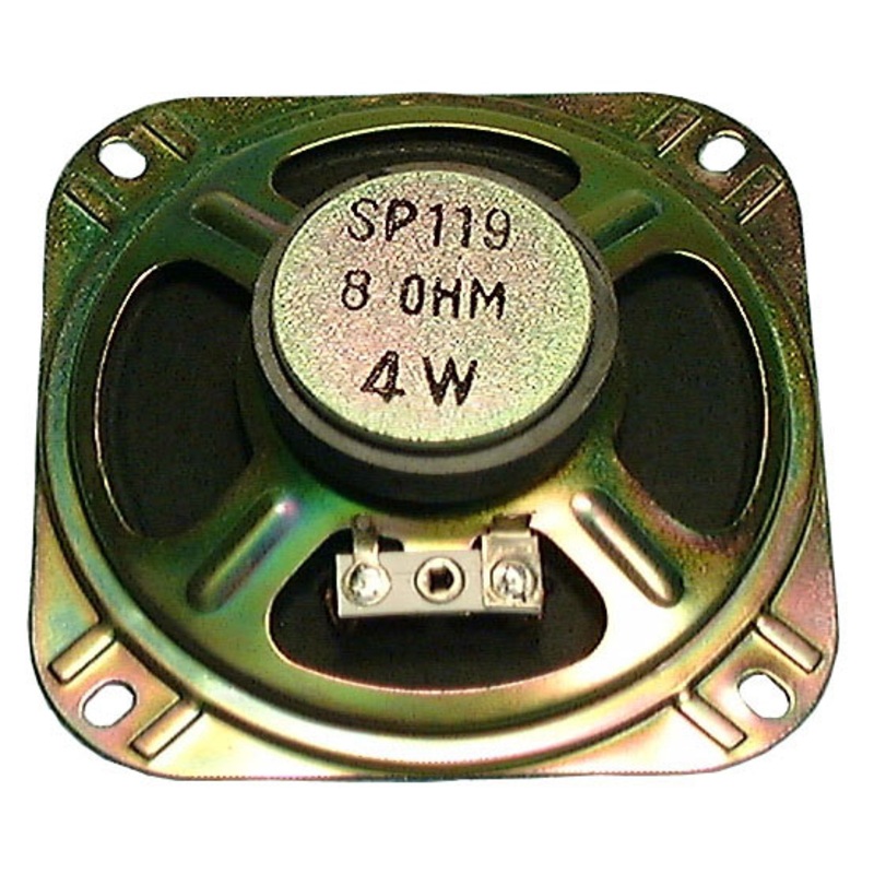 Philmore # TS40 4.0″ Square Flanged Speaker, 8 Ohm 5.0 Watts